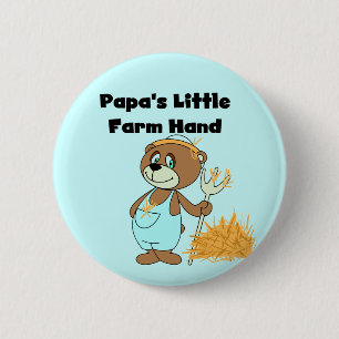 Chapa Redonda De 5 Cm Pocas camisetas y regalos de la mano de la granja