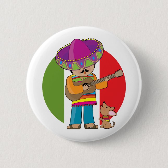 Chapa Redonda De 5 Cm Poco México (Anverso)