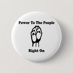 Chapa Redonda De 5 Cm Poder a la gente