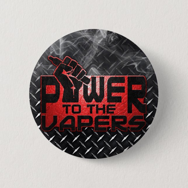 Chapa Redonda De 5 Cm Poder al Vapers (Anverso)