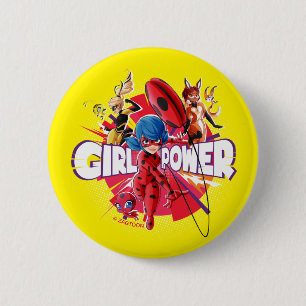 Chapa Redonda De 5 Cm Poder Chica milagroso