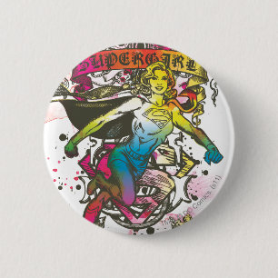 Chapa Redonda De 5 Cm Poder de Supergirl