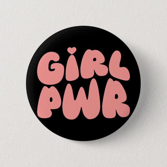 Chapa Redonda De 5 Cm Poder Femenino Feminista (Anverso)