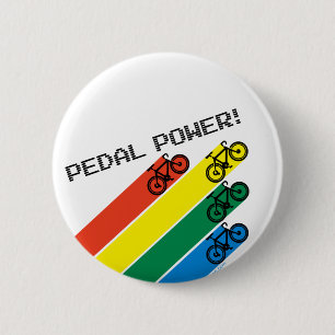 Chapa Redonda De 5 Cm ¡Poder Pedal!