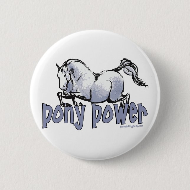 Chapa Redonda De 5 Cm Poder Pony (Anverso)