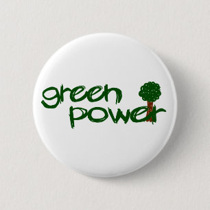Chapa Redonda De 5 Cm Poder verde