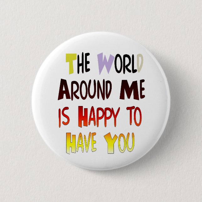 Chapa Redonda De 5 Cm Poderoso mensaje de bienvenida: Una cita motivacio (Anverso)