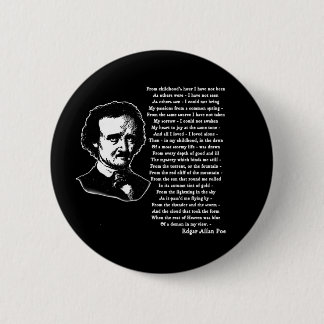 Chapa Redonda De 5 Cm Poema de Edgar Allan Poe SOLO