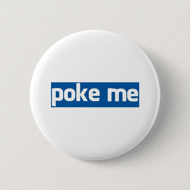 Chapa Redonda De 5 Cm Poke Me (Anverso)