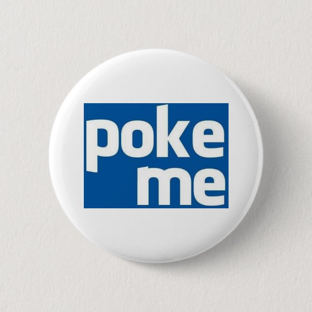Chapa Redonda De 5 Cm Poke Me (Anverso)