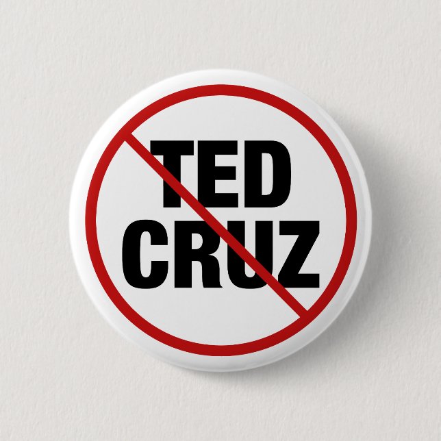 Chapa Redonda De 5 Cm Política anti Ted Cruz (Anverso)