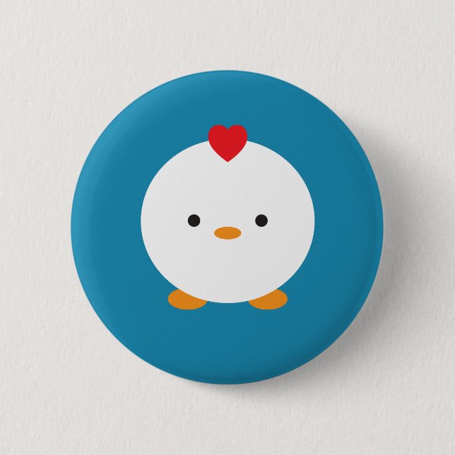 Chapa Redonda De 5 Cm Pollo (Anverso)