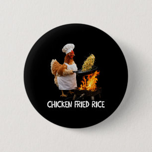 Chapa Redonda De 5 Cm Pollo Chef Meme Cocinando Humor Divertido Pollo Fr