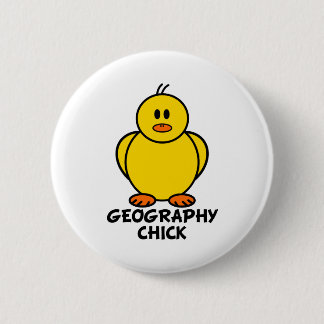 Chapa Redonda De 5 Cm Polluelo de la geografía