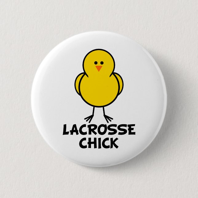 Chapa Redonda De 5 Cm Polluelo de LaCrosse (Anverso)