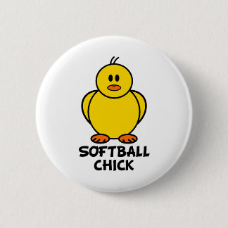Chapa Redonda De 5 Cm Polluelo del softball