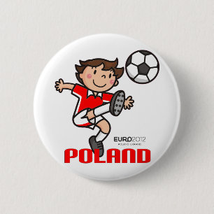 Chapa Redonda De 5 Cm Polonia - euro 2012