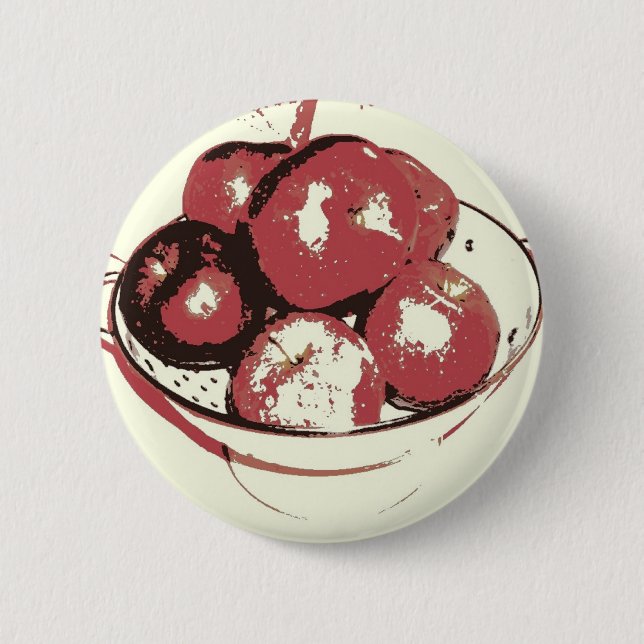 Chapa Redonda De 5 Cm Pop Art Apples (Anverso)