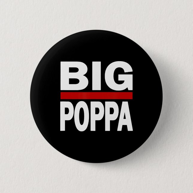 Chapa Redonda De 5 Cm Poppa Hip Hop Dad Day (Anverso)