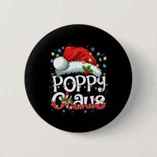 Chapa Redonda De 5 Cm Poppy Claus Xmas Santa Mateo Navidades familiares
