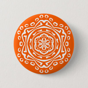 Chapa Redonda De 5 Cm Poppy Mandala