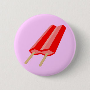 Chapa Redonda De 5 Cm Popsicle rojo