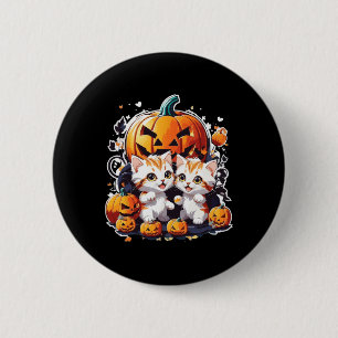 Chapa Redonda De 5 Cm Por Cat Catlovers Kids Halloween
