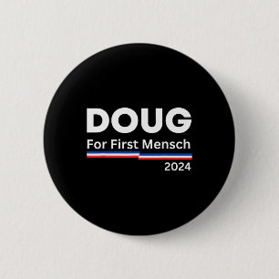 Chapa Redonda De 5 Cm Por el primer Mensch Yiddish Pun Kamala Harris Heb