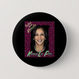 Chapa Redonda De 5 Cm Por Kamala Harris Harris 2024 Kamala Harris Por Pr