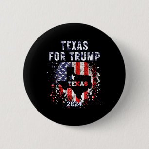 Chapa Redonda De 5 Cm Por la bandera estadounidense de Trump 2024 - Vint