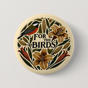 Chapa Redonda De 5 Cm Por los pájaros