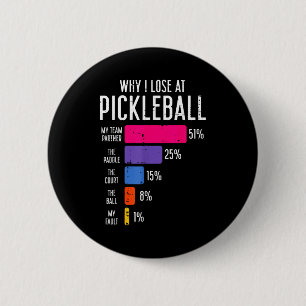 Chapa Redonda De 5 Cm Por qué perder en pickleball divertido pickle ball