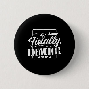 Chapa Redonda De 5 Cm Por Último Honeymooning, La Pareja Y El Honeymoo R