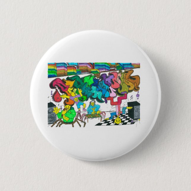 Chapa Redonda De 5 Cm PorcentajeHipHop (Anverso)