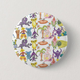 Chapa Redonda De 5 Cm Porciones de monstruos