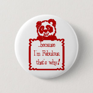 Chapa Redonda De 5 Cm PORQUE soy FABULOSO