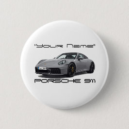 Chapa Redonda De 5 Cm Porsche 911 (PERSONALIZED) 992.2