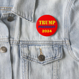 CHAPA REDONDA DE 5 CM PORTÁTIL TRUMP 2024
