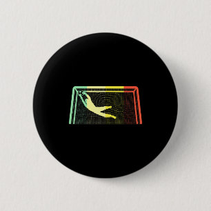 Chapa Redonda De 5 Cm Portero de fútbol vintage para camiseta de niños y