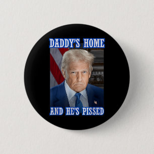 Chapa Redonda De 5 Cm Portero inaugural de Trump Daddy's Ed 2025