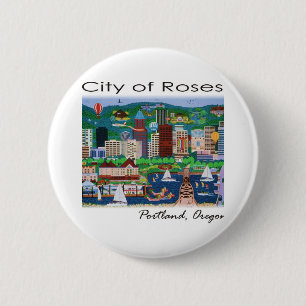 Chapa Redonda De 5 Cm Portland~ La Ciudad de las Rosas