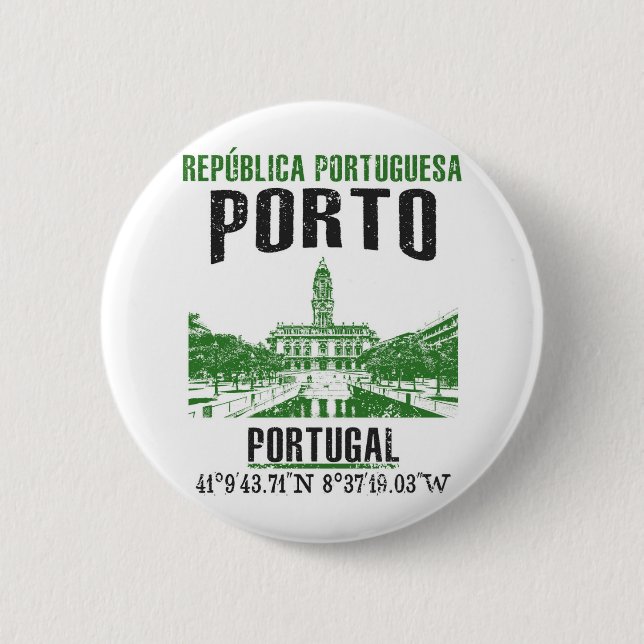 Chapa Redonda De 5 Cm Porto (Anverso)
