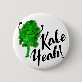 Chapa Redonda De 5 Cm Positivo Kale Pun - Kale Yeah!