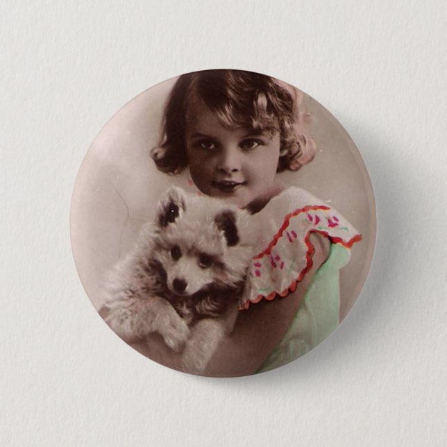 Chapa Redonda De 5 Cm Post Card Romantic (Anverso)