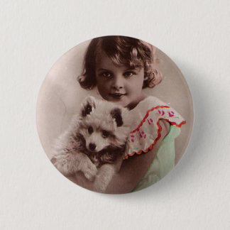 Chapa Redonda De 5 Cm Post Card Romantic