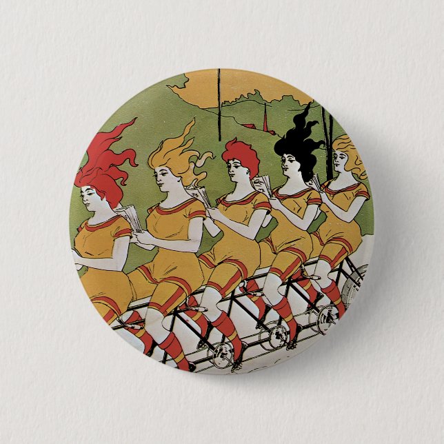 Chapa Redonda De 5 Cm Poster de bicicletas de transporte (Anverso)