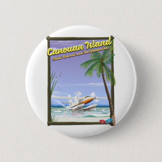 Chapa Redonda De 5 Cm Poster del paraíso caribeño, canouense.