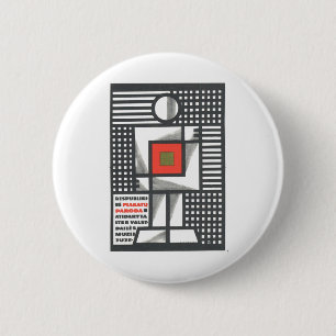 Chapa Redonda De 5 Cm Posters de la propaganda de Unión Soviética de la