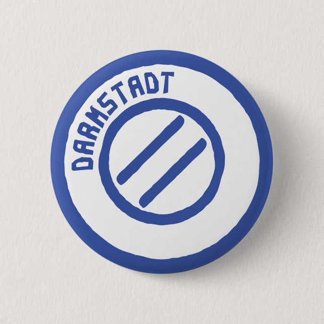 Chapa Redonda De 5 Cm poststempel de Darmstad (Anverso)