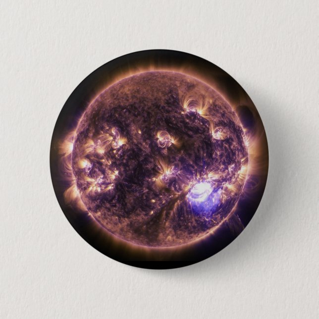 Chapa Redonda De 5 Cm Potencia solar (Anverso)